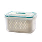 🥗 2 in 1 Draining Fresh-Keep Food Container with Built-in Colander – Leakproof Fridge Storage for Fruits & Veggies 🧊✨