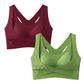 💃 Criss-Cross Lift & Sculpt Comfort Bra – Wireless Support Bra with Flattering U-Back, Seamless Smoothing for Everyday Wear ✨