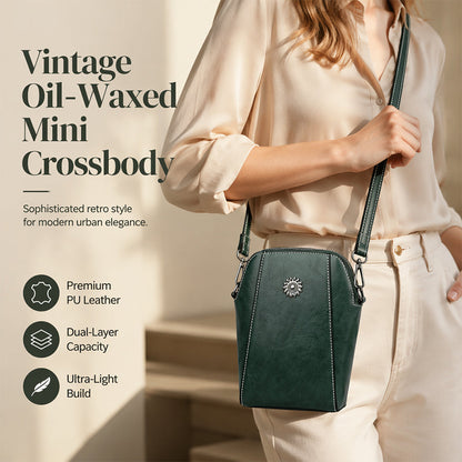 👛 Women PU Leather Crossbody Phone Bag – Lightweight Small Purse for Essentials, Fits Phone, Cards & Keys 🛍️✨