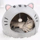🏕️ 2-In-1 Pet Tent & Pet Bed – Convertible Cat Cave with Removable Cushion, Spacious Hideaway for Cats & Small Dogs 🐾✨