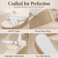 🌴 Women‘s Platform Wedge Sandals – Comfortable Straw Woven Ankle Strap Open Toe Espadrilles with Non-Slip Sole, Perfect for Summer Holiday 👡✨