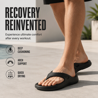 ☁️ Unisex Thick Sole Non-Slip Flip Flops – Cloud-Like Comfort Platform Sandals, Lightweight EVA with Arch Support, Perfect for Beach & Daily Walks 🌊👣