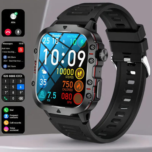 💪Rugged Outdoor Smart Watch - 100+ Sports Modes