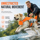 🐕 Dog Life Jacket with Removable Front Float – Chin Support for Beginner Swimmers, Reflective Safety Vest with Rescue Handle 🏊‍♂️✨