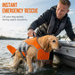 🐕 Dog Life Jacket with Removable Front Float – Chin Support for Beginner Swimmers, Reflective Safety Vest with Rescue Handle 🏊‍♂️✨