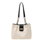 👜 Spacious Straw Shoulder Bag for Commuting – Woven Raffia Tote for City Break & Work, Lightweight Summer Bag with Inner Pouch 🏙️✨