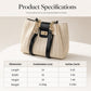 👜 Spacious Straw Shoulder Bag for Commuting – Woven Raffia Tote for City Break & Work, Lightweight Summer Bag with Inner Pouch 🏙️✨