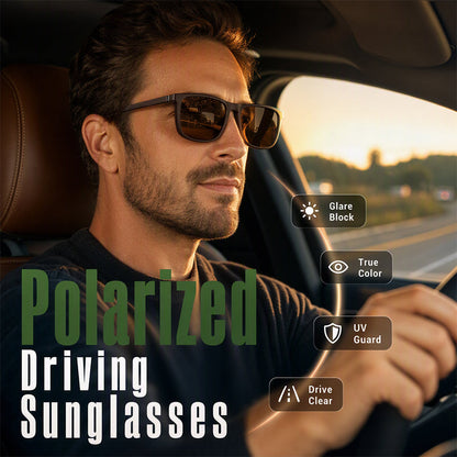 🕶️ Unisex Vintage Polarized Sunglasses – Retro Metal Frame with UV400 Protection, Stylish Shades for Men & Women ✨