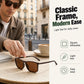 🕶️ Unisex Vintage Polarized Sunglasses – Retro Metal Frame with UV400 Protection, Stylish Shades for Men & Women ✨
