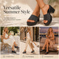 👡 Elevated Comfort Slide Heels – Stylish Platform Slip-On Sandals with Cushioned Footbed, Perfect for Work & Weekend 🌸✨