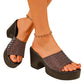 👡 Elevated Comfort Slide Heels – Stylish Platform Slip-On Sandals with Cushioned Footbed, Perfect for Work & Weekend 🌸✨