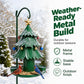 🎄 Festive Tree Bird Feeder – Metal Hanging Christmas Feeder for Garden Birds, Rust-Resistant with 360° Perch 🐦✨
