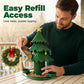 🎄 Festive Tree Bird Feeder – Metal Hanging Christmas Feeder for Garden Birds, Rust-Resistant with 360° Perch 🐦✨