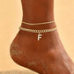 ✨ Dainty Layered Gold Initial Anklet