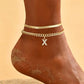 ✨ Dainty Layered Gold Initial Anklet