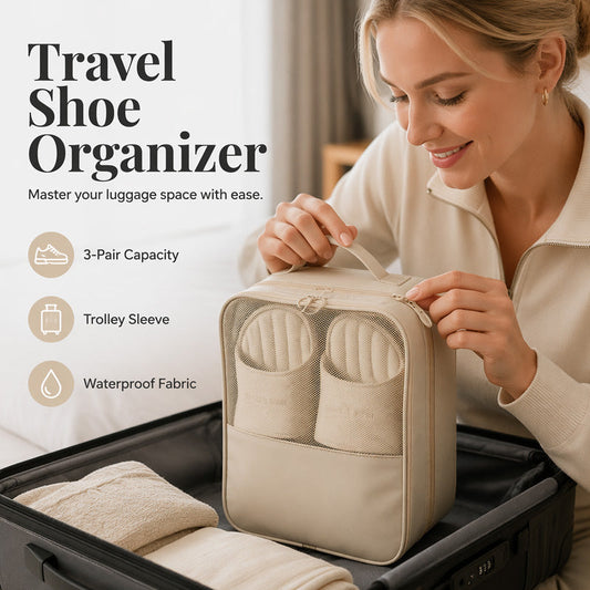 👟 Back to School Shoe Bag for Luggage – Portable Travel Storage Pouch for Students, Fits Trainers, Toiletries, Dorm Room Organizer 🎒✨