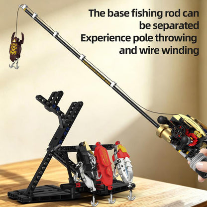 🎣 Realistic Fishing Rod Building Block Set