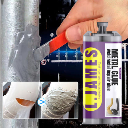 🔧 Metal Glue – Weld Metal Repair Epoxy, High Strength Steel Adhesive, Alternative to Torch Welding, Cures at Room Temperature 🛠️✨