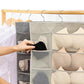 🧦 Double-Sided Hanging Underwear Organizer – 30-Pocket Space-Saving Closet Storage