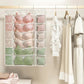 🧦 Double-Sided Hanging Underwear Organizer – 30-Pocket Space-Saving Closet Storage