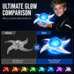 🌀 Glowing Shuriken Prop – LED Spiral, Rotating ✅