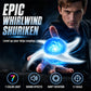 🌀 Glowing Shuriken Prop – LED Spiral, Rotating ✅