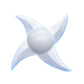 🌀 Glowing Shuriken Prop – LED Spiral, Rotating ✅