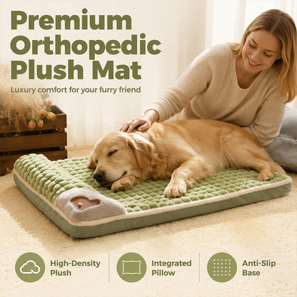 🐾 Premium Plush Pet Sleeping Mat – Ultra-Soft Thick Dog Crate Pad with Non-Slip Base