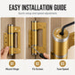 🚪 Soft-Close Hydraulic Door Hinges: 2-Pack, 180° Swing, Aluminum Alloy, Silent Close