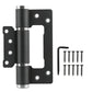 🚪 Soft-Close Hydraulic Door Hinges: 2-Pack, 180° Swing, Aluminum Alloy, Silent Close
