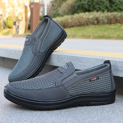 👟 Men's Breathable Casual Slip-On Shoes – Lightweight Mesh Sneakers with Comfort Insole, Easy On/Off for Daily Wear 🌿✨