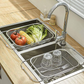 🏠 Expandable Sink Drainer Rack – Telescopic Stainless Steel Basket Fits Most Sinks, Space-Saving Drying Rack for Dishes & Veg ✨✅