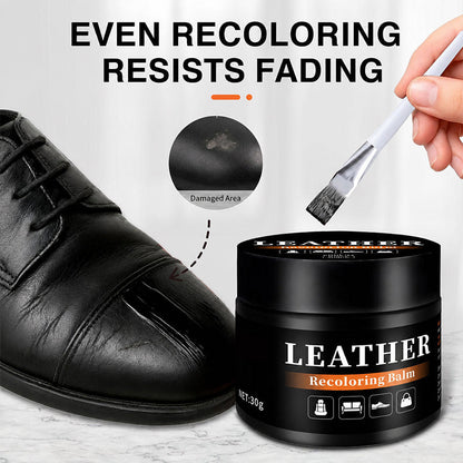 🛋️ All-Purpose Leather Colour Restorer Balm – Recolour & Repair Faded, Scratched Leather on Sofas, Car Seats, Shoes & Bags ✨