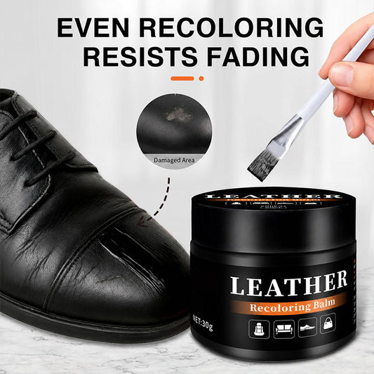 🛋️ All-Purpose Leather Colour Restorer Balm – Recolour & Repair Faded, Scratched Leather on Sofas, Car Seats, Shoes & Bags ✨
