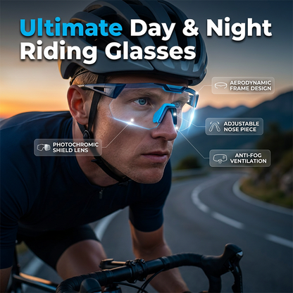 🕶️ Day & Night Riding Glasses – Anti-Glare Yellow Lens for Night Driving