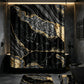 🛁Elegant Marble Pattern Bathroom Shower Curtain