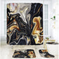 🛁Elegant Marble Pattern Bathroom Shower Curtain
