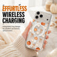 🎃 Cute Halloween Clear Case – Ghost Print, Shockproof ✅