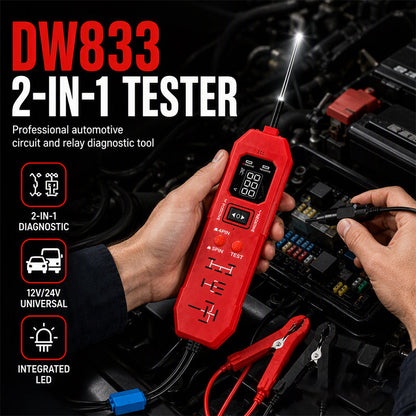 🔧 Automotive Circuit Tester with Digital Display