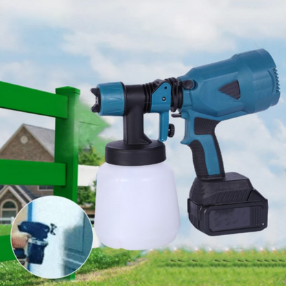🎨 High-Pressure Cordless Paint Sprayer: 5 Nozzle Sizes, Stepless Speed Control, 800ml Capacity for Fast, Smooth Finishes