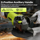 ⚡ 5-Inch 8-Amp Angle Grinder – Variable Speed 6-Setting, 11000 RPM with Cutting Wheels & Flap Disc, Powerful Alternative to Premium Brands 🛠️