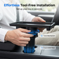 🚗 Car Cup Holder Expander with Detachable Tray – 360° Rotatable Food Table & Dual Cup Holder