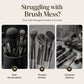 ✨ Rotating Makeup Brush Organizer – Dustproof, Elegant, Spacious ✅