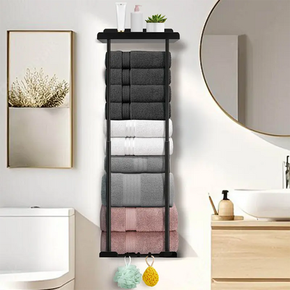 🛁 Retractable Bathroom Towel Rack – 40-70cm Adjustable Stainless Steel Double Towel Rail
