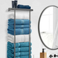 🛁 Retractable Bathroom Towel Rack – 40-70cm Adjustable Stainless Steel Double Towel Rail
