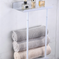 🛁 Retractable Bathroom Towel Rack – 40-70cm Adjustable Stainless Steel Double Towel Rail
