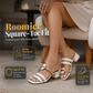 👠 Women's Square-Toe Chunky Heel Sandals