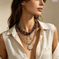 ✨ Retro Multi-Layer Beaded Necklace