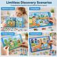 🧠 Magnetic Quiet Book for Boys Girls – Folding Interactive Puzzle Toy
