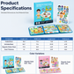 🧠 Magnetic Quiet Book for Boys Girls – Folding Interactive Puzzle Toy